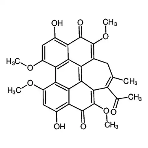 1H-Cyclohepta(ghi)perylene-5,12-dione, 3-acetyl-6,11-dihydroxy-4,8,9,13-tetramethoxy-2-methyl-
