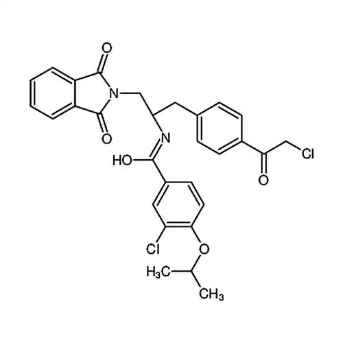 (S)-3-Chloro-N-(1-(4-(2-chloroacetyl)phenyl)-3-(1,3-dioxoisoindolin-2-yl)propan-2-yl)-4-isopropoxybenzamide