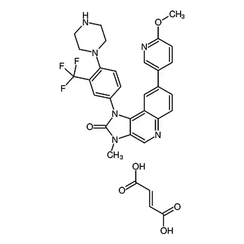 1-(3-三불소메틸-4-(哌嗪-1-基)페닐)-8-(6-메틸산소基피리딘-3-基)-3-메틸-1H-이미다졸并[4,5-c]퀴놀린-2(3H)-케톤말레인산염