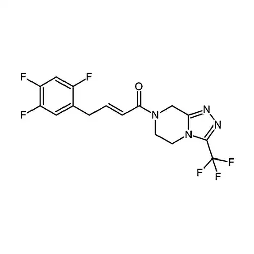 (E)-1-(3-(三불소메틸)-5，6-二수소-[1，2，4]三唑并[4，3-a]피라진-7(8H)-基)-4-(2，4)，5-三불소페닐)부틸-2-엔-1-케톤(西格列汀불순물)