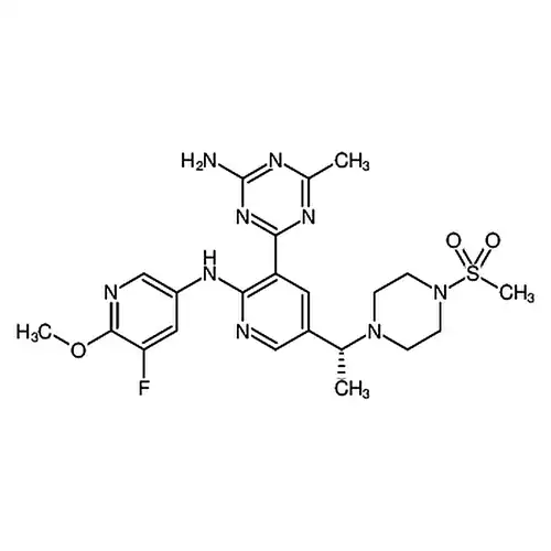 (R)-4-(2-((5-Fluoro-6-methoxypyridin-3-yl)amino)-5-(1-(4-(methylsulfonyl)piperazin-1-yl)ethyl)pyridin-3-yl)-6-methyl-1,3,5-triazin-2-amine