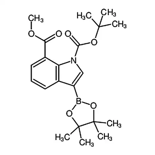 1-tert-Butyl 7-methyl 3-(4,4,5,5-tetramethyl-1,3,2-dioxaborolan-2-yl)-1H-indole-1,7-dicarboxylate