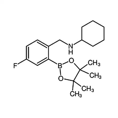 N-(4-фтора-2-(4,4,5,5-四метил-1,3,2-二кислородабора杂环пентилалкан-2-基)бензил)环гексиламин