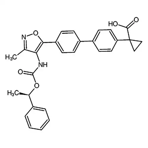 1-(4'-(3-메틸-4-(((((R)-1-페닐에틸)산소基)羰基)아미노)异恶唑-5-基)联벤젠-4-基)环프로필알칸羧산