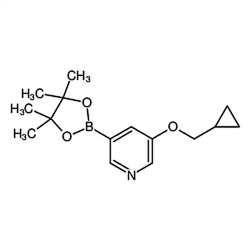 3-(Cyclopropylmethoxy)-5-(4，4，5，5-tetramethyl-1，3，2-dioxaborolan-2-yl)pyridine