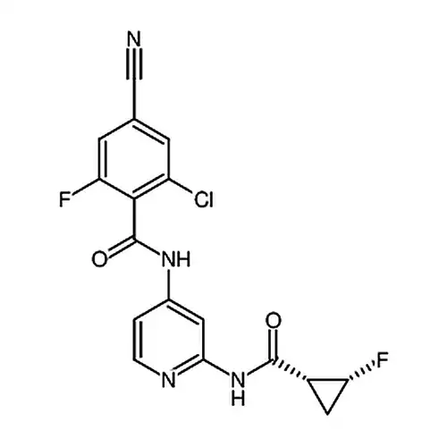 2-塩素-4-氰基-6-フッ素-N-(2-((1R，2R)-2-フッ素环プロピルアルカン-1-メチルアミド基)ピリジン-4-基)ベンゾイルアミン