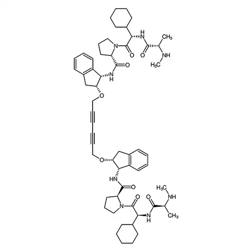 (2S,2'S)-1,1'-((S,2S,2'S)-2,2'-(((1S,1'S,2R,2'R)-(헥실-2,4-二인-1,6-二基双(산소))双(2,3-二수소-1H-茚-2,1-二基))双(시클로헥산-3,1-二基))双(2-((S)-2-(메틸아민基)프로필아민基)아세틸)双(피롤알칸-2-메틸아미드)