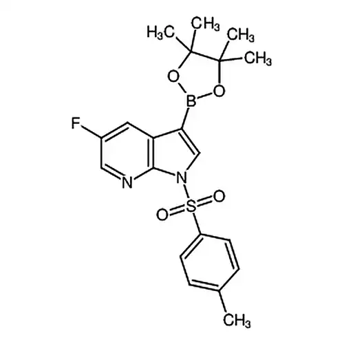 5-불소-3-(4,4,5,5-四메틸-1,3,2-二산소붕소杂环펜틸알칸-2-基)-1-对톨루엔磺酰基-1H-피롤并[2,3-b]피리딘
