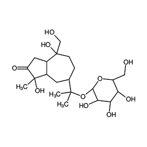 2-[(3S,3aR,5R,8R,8aS)-3,8-Dihydroxy-8-(hydroxymethyl)-3-methyl-2- oxodecahydro-5-azulenyl]-2-propanyl β-D-glucopyranoside