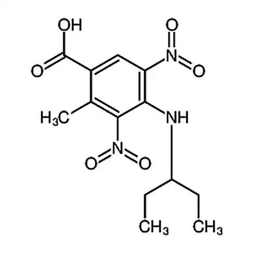 4-[(1-Ethylpropyl) amino]-2-methyl-3，5-dinitrobenzoic acid