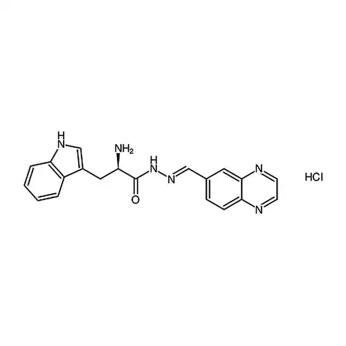 (R,E)-2-амино-3-(1H-индол-3-基)-N'-(喹喔啉-6-基亚метил)пропил酰肼соляная кислотасоль