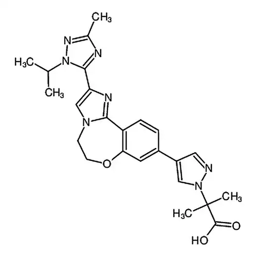 2-(4-(2-(1-изопропил-3-метил-1H-1，2，4-三唑-5-基)-5，6-二водородабензол并[f]имидазол