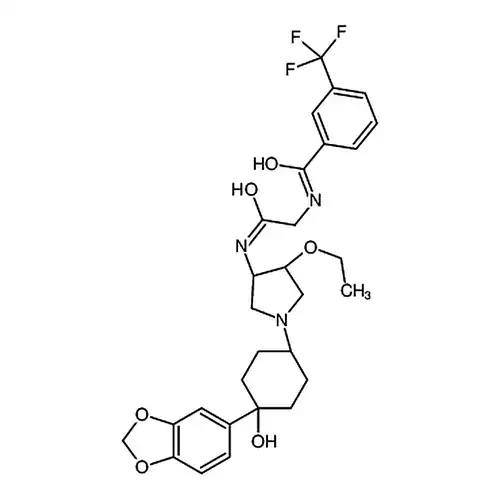 Rel-N-[2-[[(3R，4R)-1-[Cis-4-(1，3-Benzodioxol-5-Yl)-4-Hydroxycyclohexyl]-4-Ethoxy-3-Pyrrolidinyl]Amino]-2-Oxoethyl]-3-(Trifluoromethyl)Benzamide