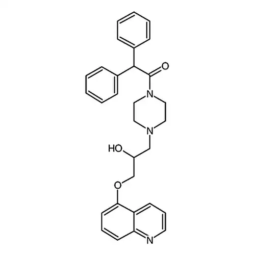 1-(4-(2-Hydroxy-3-(quinolin-5-yloxy)propyl)piperazin-1-yl)-2,2-diphenylethan-1-one