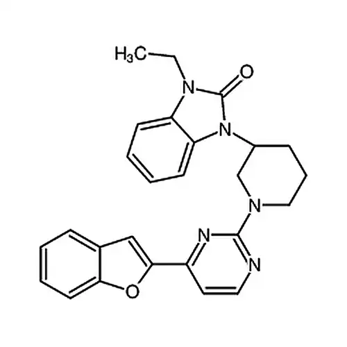 1-[(3S)-1-[4-(1-benzofuran-2-yl)pyrimidin-2-yl]piperidin-3-yl]-3-ethylbenzimidazol-2-one
