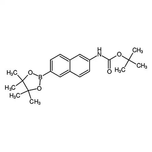 (6-(4,4,5,5-四메틸-1,3,2-二산소붕소杂环펜틸알칸-2-基)萘-2-基)아미노개미산叔부틸에스테르