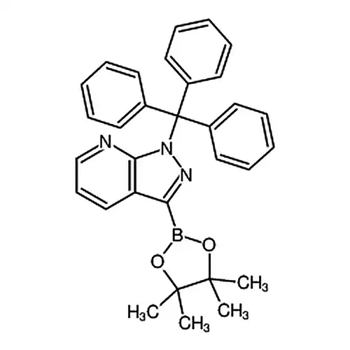 3-(4,4,5,5-四メチル-1,3,2-二酸素ホウ素杂环ペンチルアルカン-2-基)-1-三ベンゼンメチル-1H-ピラゾール并[3,4-b]ピリジン