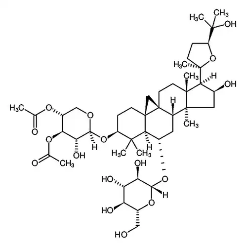 (3β,6α,16β,20R,24S)-3-O-[(3,4-二アセチル-β-D-木糖)]-20, 24-环酸素-16,25-二ヒドロキシ-9,19-环羊毛甾アルカン-6-O-ブドウ糖苷