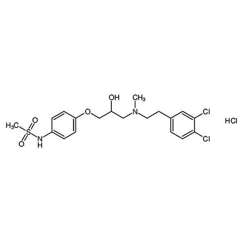 1-(4-Methanesulfonamidophenoxy)-3-(N-methyl-3，4-dichlorophenylethylamino)-2-propanol hydrochloride