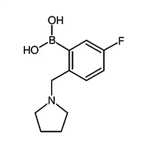 (5-fluoro-2-(pyrrolidin-1-ylmethyl)phenyl)boronic acid