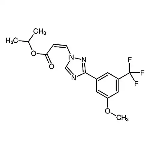 propan-2-yl (Z)-3-[3-[3-methoxy-5-(trifluoromethyl)phenyl]-1,2,4-triazol-1-yl]prop-2-enoate