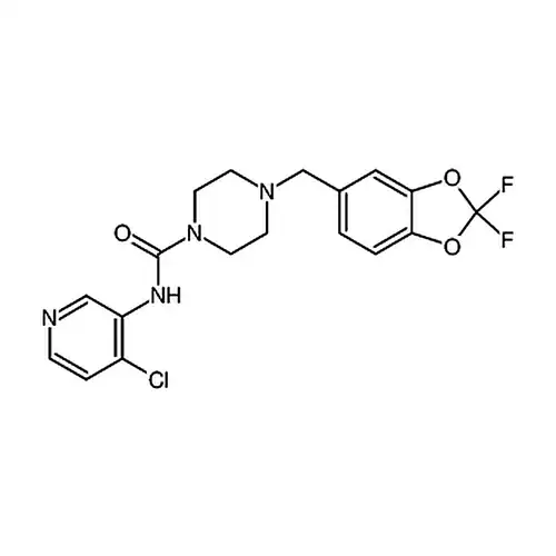 N-(4-хлора-3-피리딘基)-4-[(2,2-二фтора-1,3-бензол并二恶茂-5-基)метил]-1-哌嗪метиламид