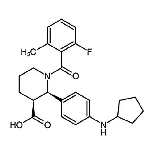 (2R，3S)-2-(4-(环ペンチル基アミノ)フェニル)-1-(2-フッ素-6-メチルベンゾイル基)哌啶-3-ギ酸