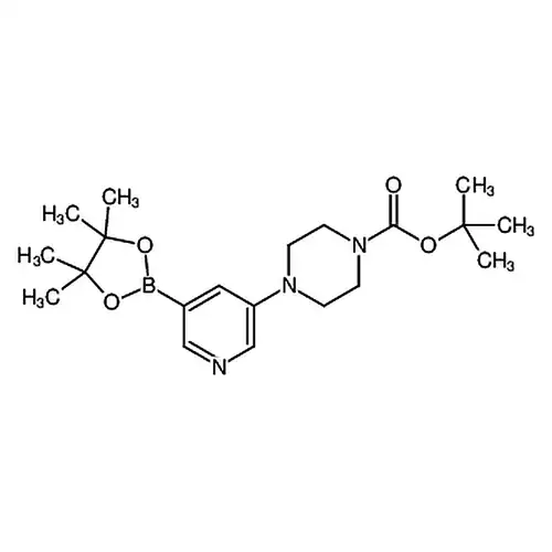 tert-Butyl 4-(5-(4,4,5,5-tetramethyl-1,3,2-dioxaborolan-2-yl)pyridin-3-yl)piperazine-1-carboxylate