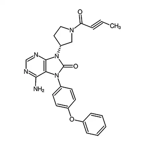 (R)-6-아미노-9-(1-(부틸-2-인酰基)피롤알칸-3-基)-7-(4-벤젠산소基페닐)-7H-퓨린-8(9H)-케톤