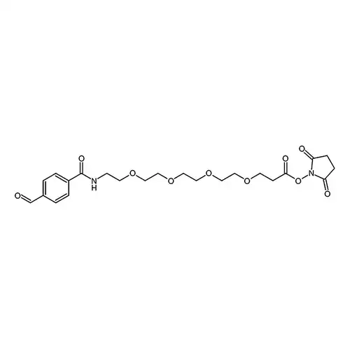 Ald-Ph-Amido-PEG4-C2-NHS Ester