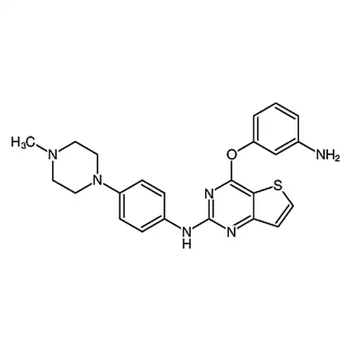 4-(3-아미노벤젠산소基)-N-(4-(4-메틸哌嗪-1-基)페닐)티오펜并[3，2-d]피리미딘-2-아민