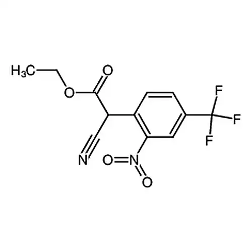 Ethyl 2-cyano-2-(2-nitro-4-(trifluoromethyl)phenyl)acetate