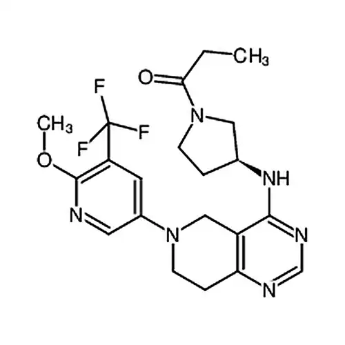 (S)-1-(3-((6-(6-метилкислорода基-5-(三фтораметил)피리딘-3-基)-5,6,7,8-四водорода피리딘并[4,3-d]пиримидин-4-基)амино)пирролалкан-1-基)пропил-1-кетон