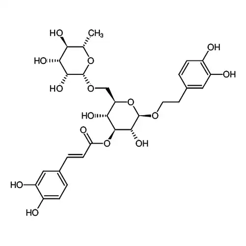 (E)-(2R,3R,4S,5R,6R)-2-(3,4-二히드록시벤젠에틸산소基)-3,5-二히드록시-6-((((2S,3R,4R,5R,6S)-3,4,5-三히드록시-6-메틸四수소-2H-吡喃-2-基)산소基)메틸)四수소-2H-吡喃-4-基 3-(3,4-二히드록시페닐)아크릴산에스테르