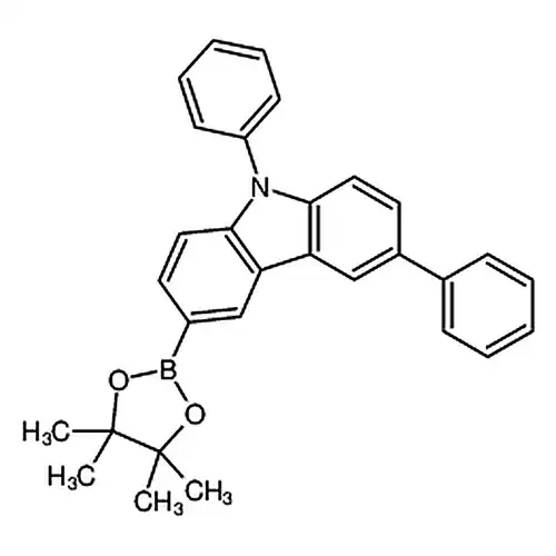 3,9-二페닐-6-(4,4,5,5-四메틸-1,3,2-二산소붕소杂环펜틸알칸-2-基)-9H-카르바졸