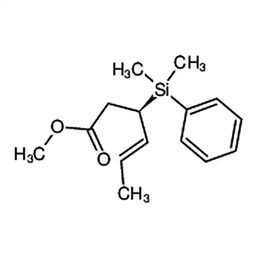 (3R，4E)-Methyl 3-(dimethylphenylsilyl)-4-hexenoate