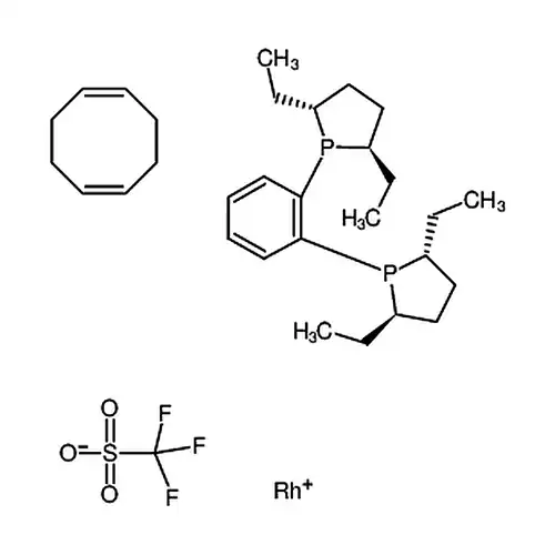 1，2-双[(2R，5R)-2，5-диэтил膦алкан基]бензол(1，5-环октил二ен)三фтораметилсульфокислота铑(I)