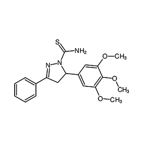 3-Phenyl-5-(3,4,5-trimethoxyphenyl)-4,5-dihydro-1H-pyrazole-1-carbothioamide