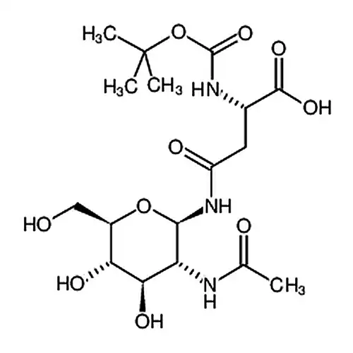 N&omega;-(2-エチル酰アミノ-2-脱酸素-&beta;-D-吡喃ブドウ糖酰基)-N&alpha;-(叔ブチル酸素羰基)-L-天冬アミド