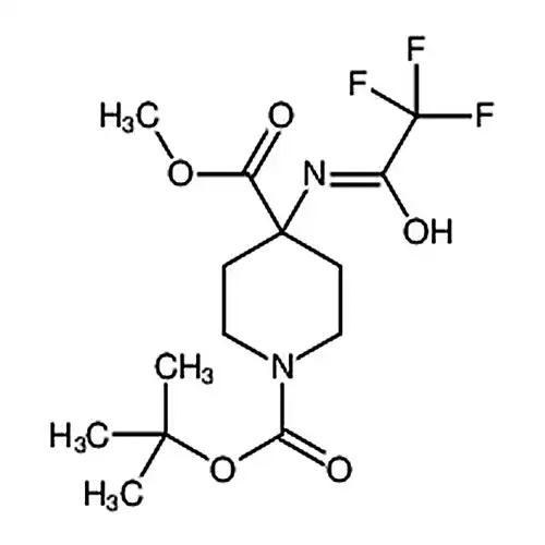 N-Boc-4-(三フッ素エチル酰アミノ)哌啶-4-ギ酸メチルエステル