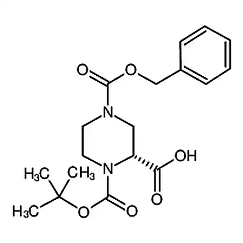 (R)-N-1-Boc-N-4-Cbz-2-哌嗪муравьиная кислота