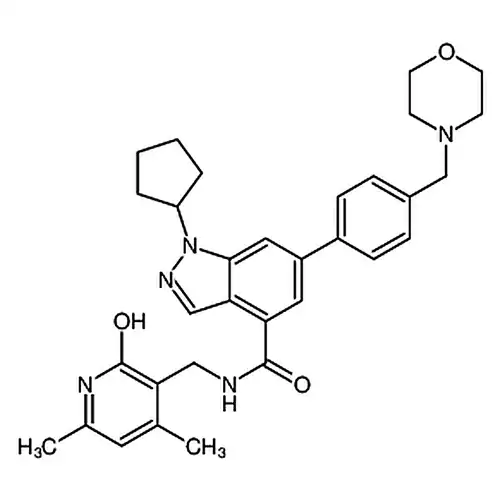 1-环펜틸基-N-（（4,6-디메틸-2-산소代-1,2-二수소피리딘-3-基）메틸）-6-（4-（吗啉메틸）페닐）-1H-吲唑-4-메틸아미드