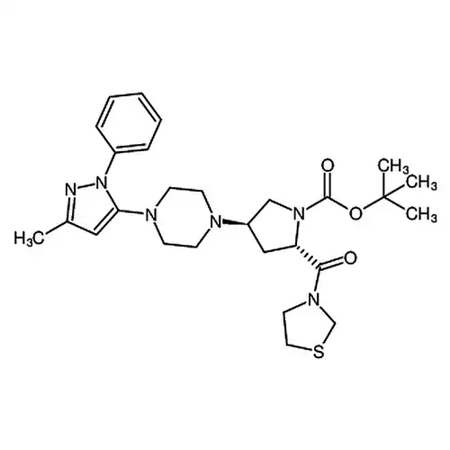 (2S，4R)-4-(4-(3-메틸-1-페닐-1H-피라졸-5-基)哌嗪-1-基)-2-(티아졸알칸-3