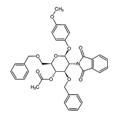 4-메틸산소페닐-4-O-아세틸-3,6-二-O-벤질-2-脱산소-2-벤젠二메틸酰亚아미노-&beta;-D-吡喃포도당苷