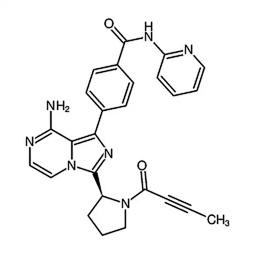 (S)-4-(8-아미노-3-(1-(부틸-2-인酰)피롤알칸-2-基)이미다졸并[1,5-a]피라진-1-基)-N-(피리딘-2-基)벤조일아민