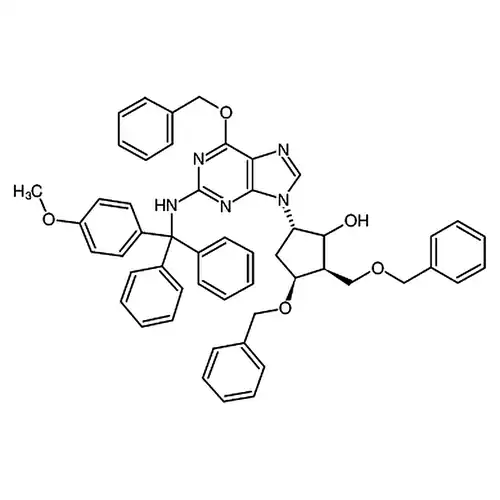 (1S,2S,3S,5S)-3-(苄кислорода基)-5-(6-(苄кислорода基)-2-(((4-метилкислорода基фенил)二бензолметил)амино)-9H-пурин-9-基)-2-((苄кислорода基)метил)环пентилспирт