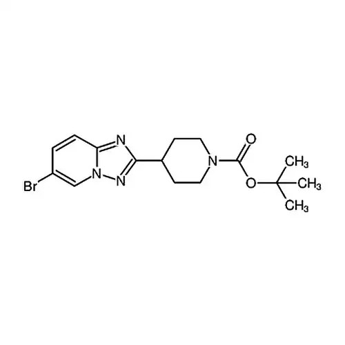 4-(6-臭素-[1,2,4]三唑并[1,5-a]ピリジン-2-基)哌啶-1-羧酸叔ブチルエステル