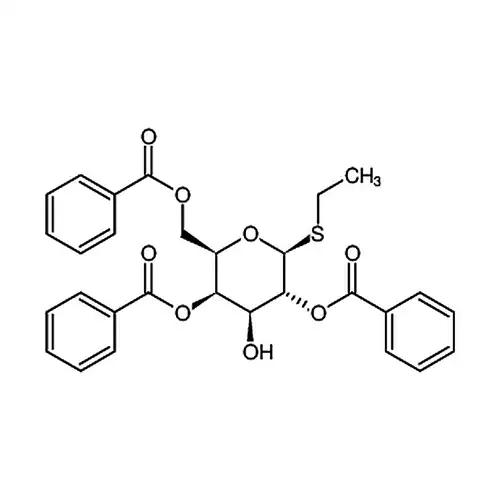 (2R,3R,4S,5R,6S)-2-((Benzoyloxy)methyl)-6-(ethylthio)-4-hydroxytetrahydro-2H-pyran-3,5-diyl dibenzoate
