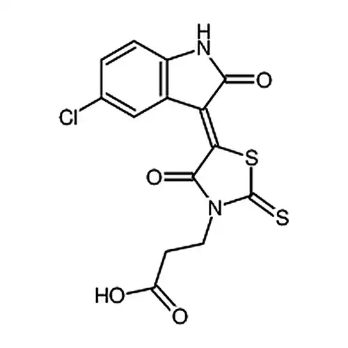 (Z)-3-(5-(5-хлора-2-кислорода代индол啉-3-亚基)-4-кислорода代-2-серы代тиазолалкан-3-基)пропионовая кислота