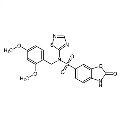 N-(2，4-二메틸산소基벤질)-2-산소代-N-(1，2，4-噻二唑-5-基)-2，3-二수소벤젠并[d]옥사졸-6-磺아미드
